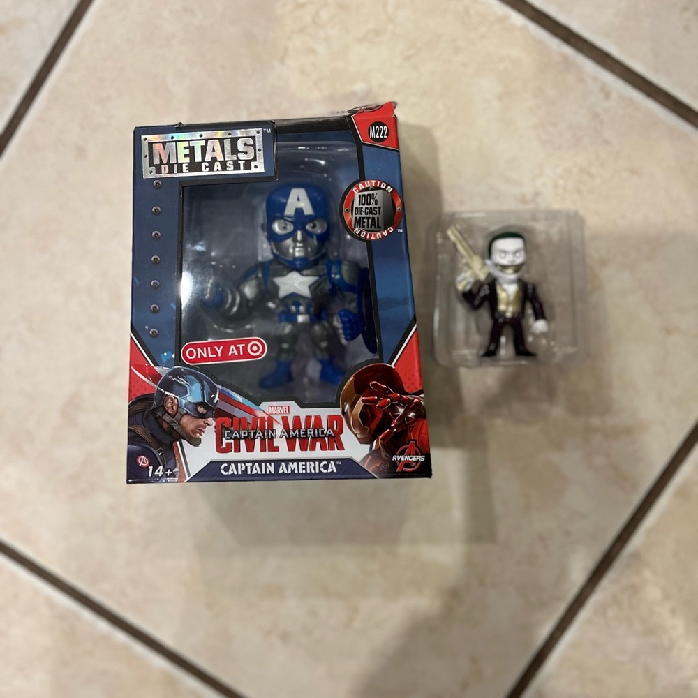 Captain America Figure - Blue and Red